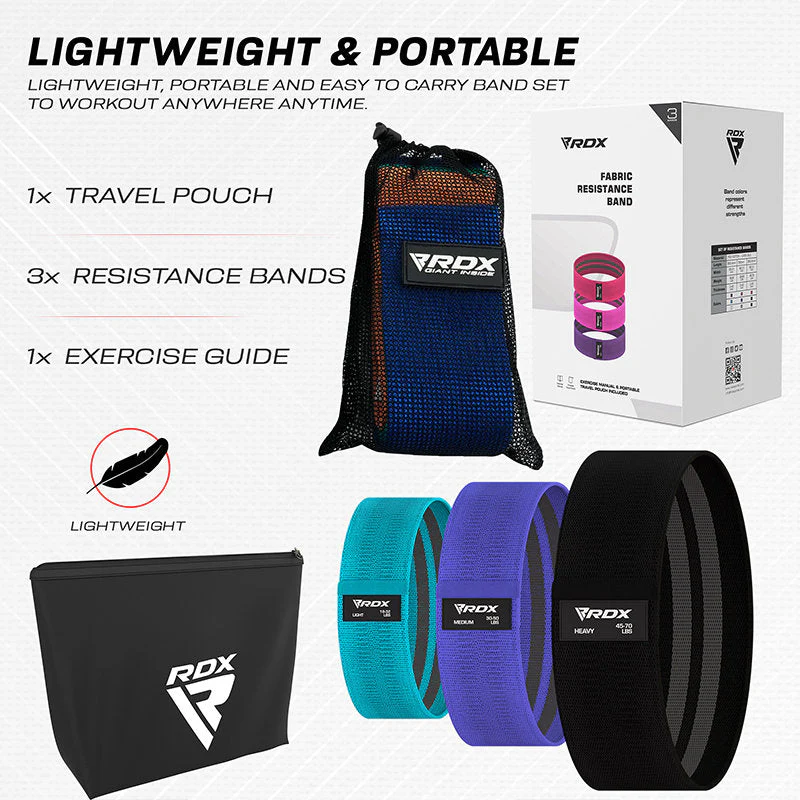 RDX Cu Bandes De Résistance En Tissu Pour Le Fitness - Image 5