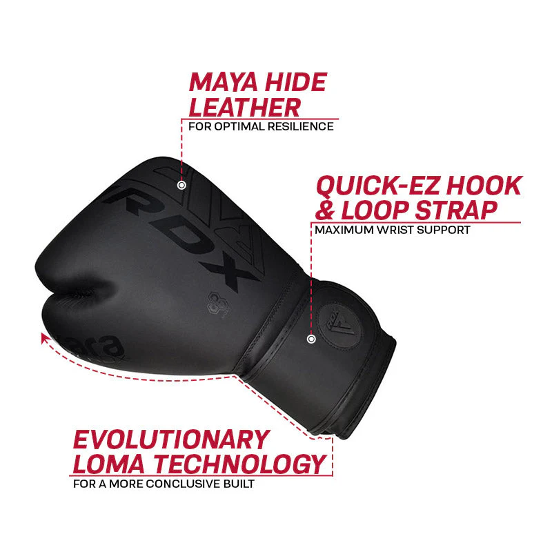 RDX F6 Kara Gants de Boxe Noir 6oz - Image 9