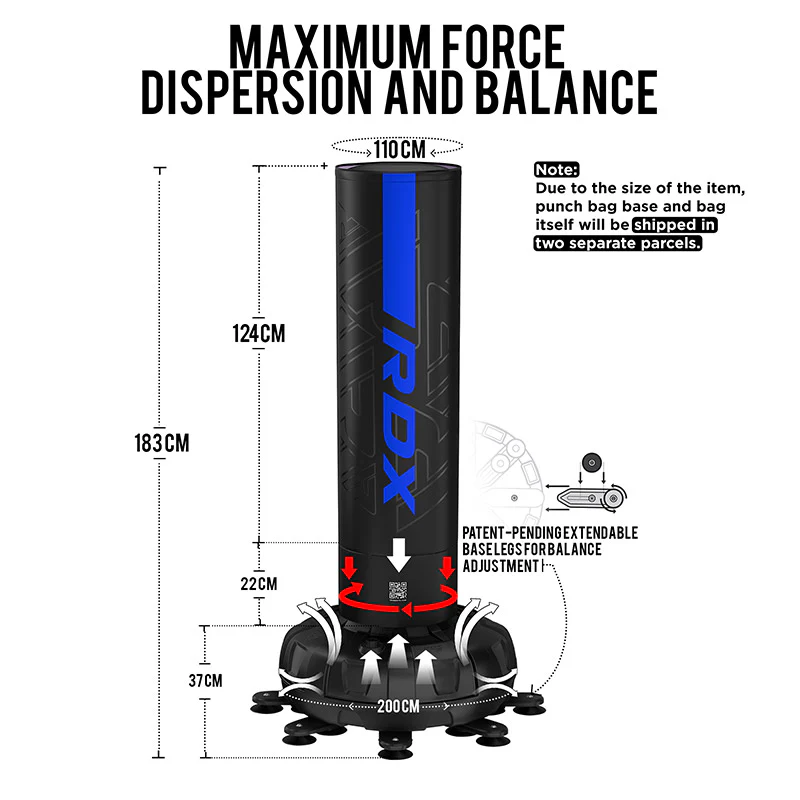RDX KARA F6 1M83 SET SAC DE FRAPPE AUTOPORTANT AVEC GANTS DE BOXE - Image 10