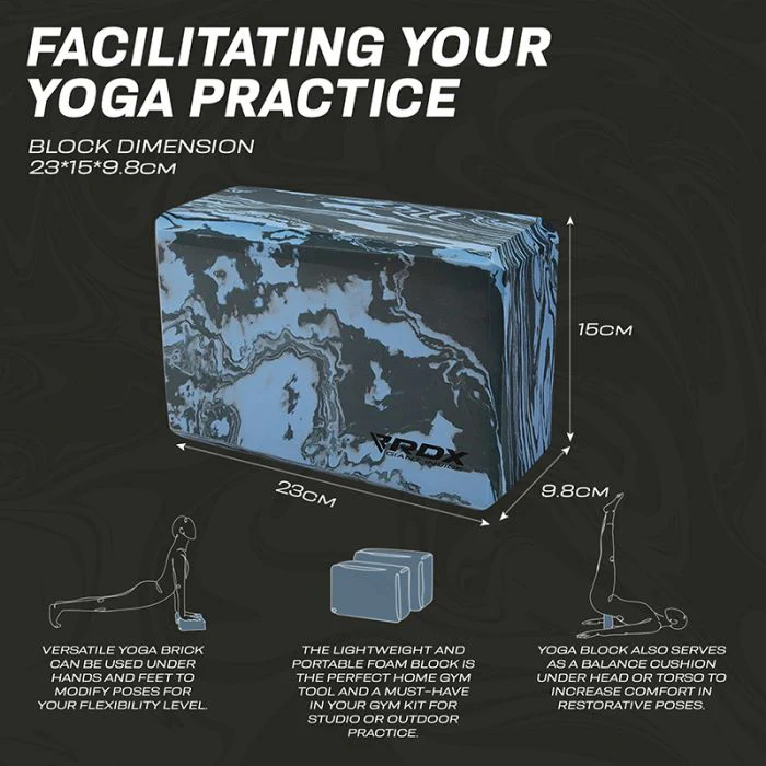 RDX UB Brique de yoga antidérapante en mousse EVA - Image 6