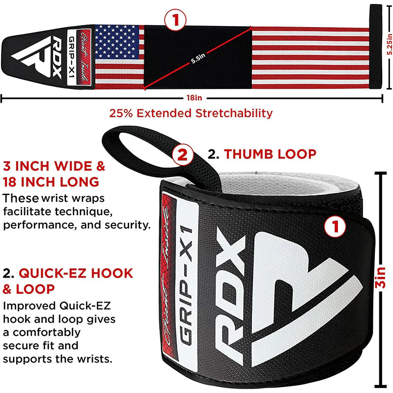 RDX W3AF WRIST SUPPORT WRAPS FOR WEIGHTLIFTING - Image 6