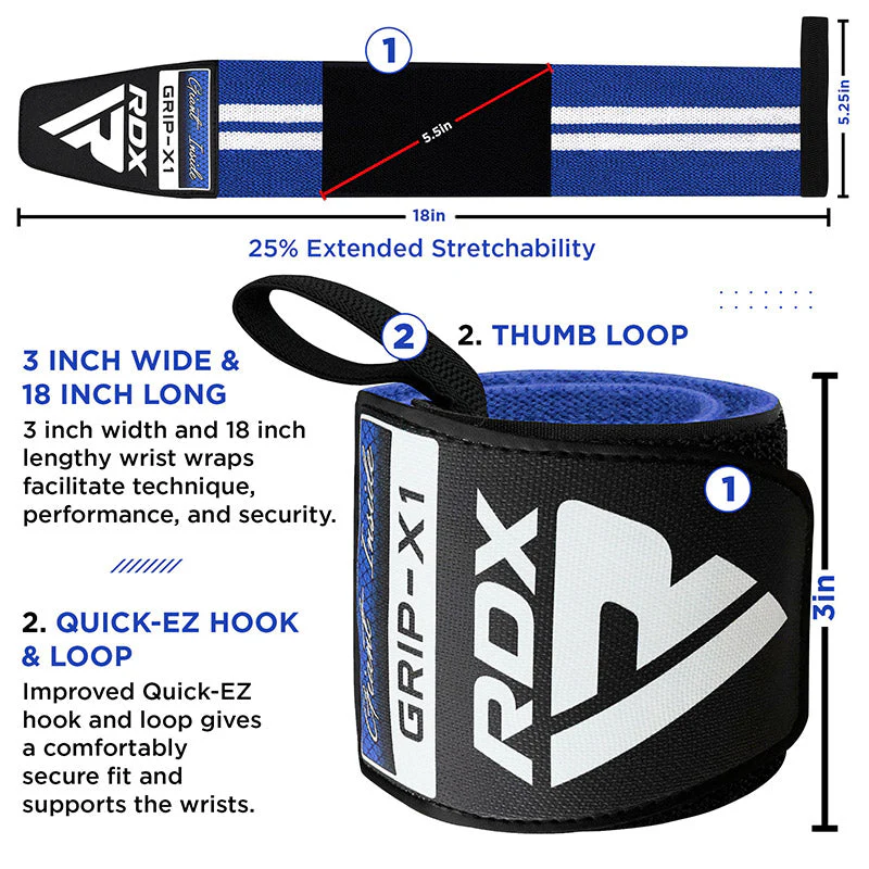 RDX W4 Sangles de Soutien 18 pouce des Poignets pour la Musculation - Image 10